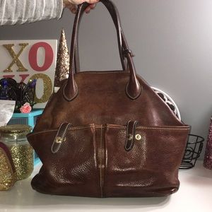 Dooney & Bourke Brown Leather Florentine